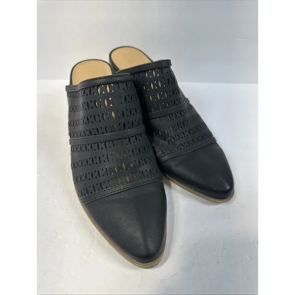 Lauren Conrad Bootie Heels Womens Size 8 Black Slip-On Block Heel Moto Shoes - Picture 2 of 8